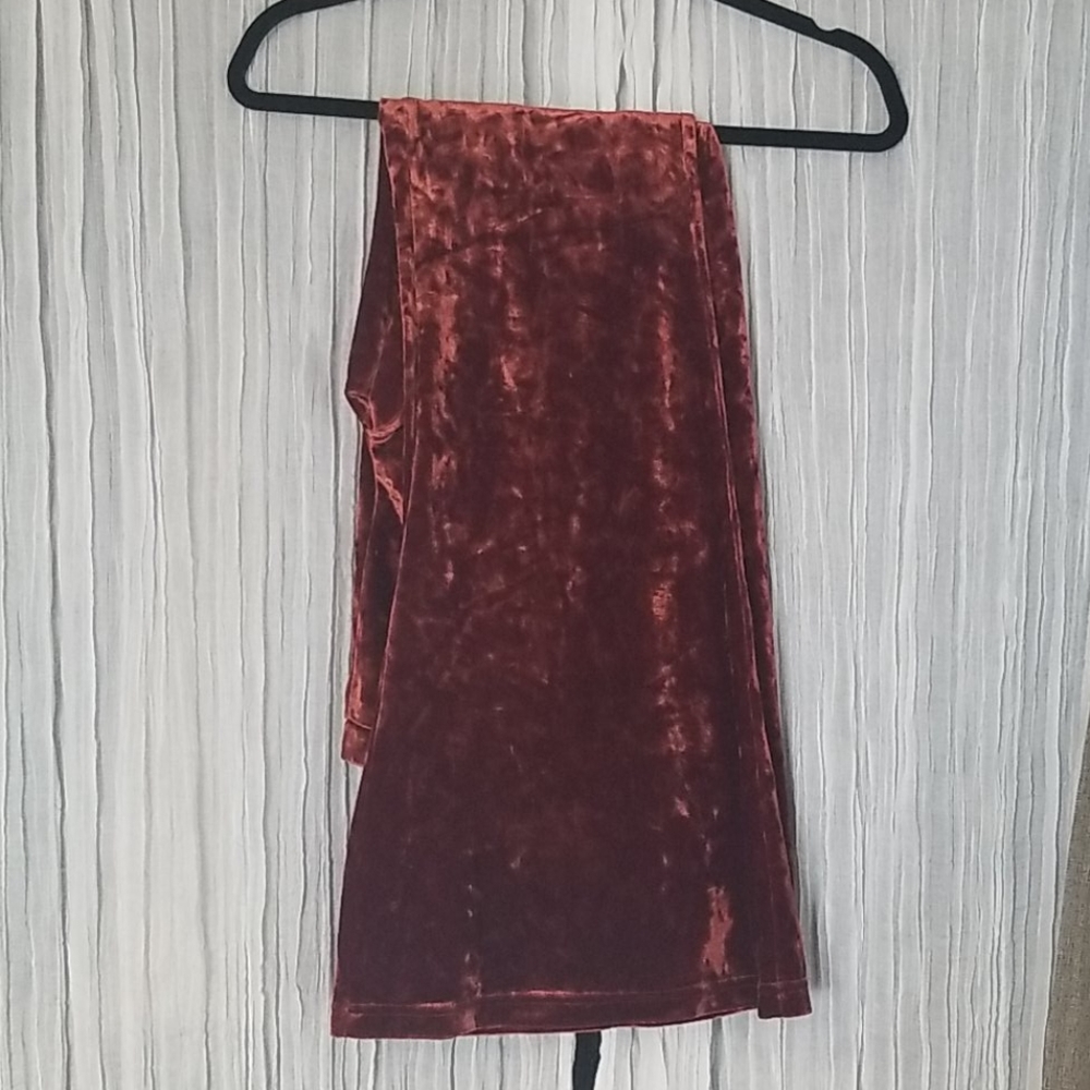 Velvet bell bottoms